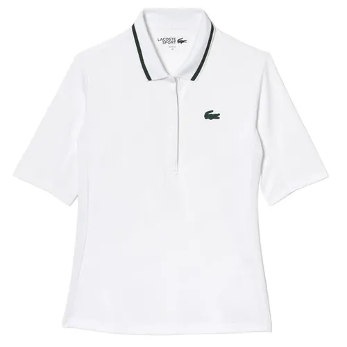 Áo Polo Nữ Lacoste Pickleball Sport Thermo Regulating Piqué Tennis Shirt PF9287-PB4 Màu Trắng Size 34 - Pickleball - Vua Hàng Hiệu