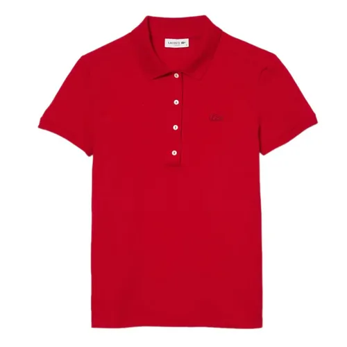 Áo Polo Nữ Lacoste Slim Fit Stretch Mini Piqué Polo Shirt PF5462-10 Màu Đỏ Size 40 - Thời trang - Vua Hàng Hiệu