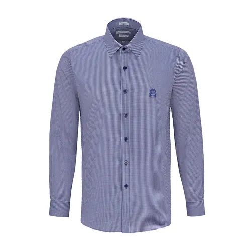 Áo Sơ Mi Dài Tay Nam Giovanni GLS0352-1 Màu Xanh Navy Đậm Size XL