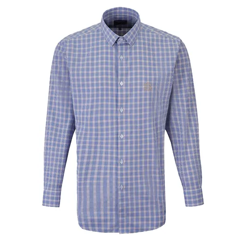 Thời trang - Áo Sơ Mi Dài Tay Nam Giovanni GLS0363-1 Màu Kẻ Nâu Size XL - Vua Hàng Hiệu
