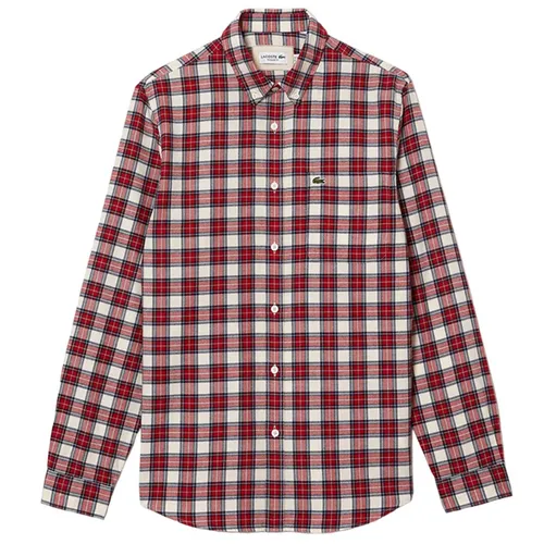 Áo Sơ Mi Dài Tay Nam Lacoste Regular Fit Check Print Shirt CH0208 7TM Màu Kẻ Đỏ Size 38 - Thời trang - Vua Hàng Hiệu