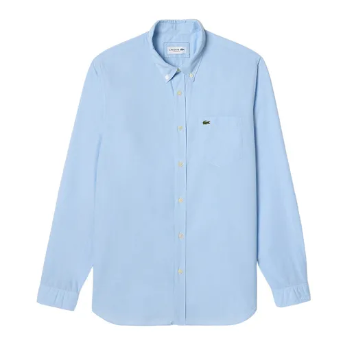 Áo Sơ Mi Dài Tay Nam Lacoste Regular Fit Gingham Poplin Shirt CH5621 F6Z Màu Xanh Nhạt Size 38 - Thời trang - Vua Hàng Hiệu