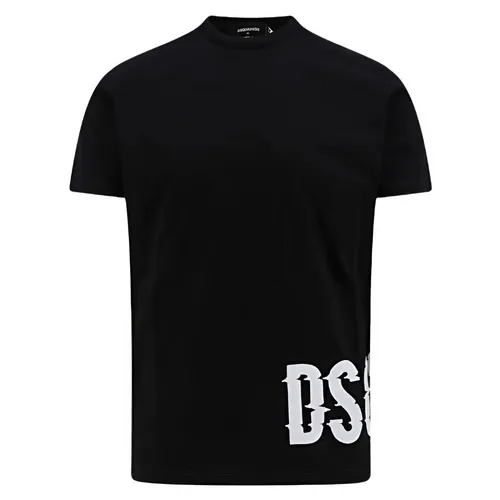 DSquared2 Áo thun - Áo Thun Nam Dsquared2 Black With Logo Printed T-Shirt S74GD1261 S23009 900 Màu Đen Size XS - Vua Hàng Hiệu