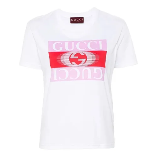 Áo Thun Nữ Gucci White With Logo Printed T-Shirt 787299/XJGS79280 Màu Trắng Size M - Thời trang - Vua Hàng Hiệu
