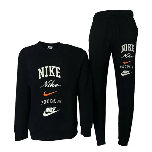 Nike Bộ quần áo dài tay - Bộ Quần Áo Dài Tay Nam Nike Club Fleece Men's Long-Sleeve Màu Đen Size S - Vua Hàng Hiệu
