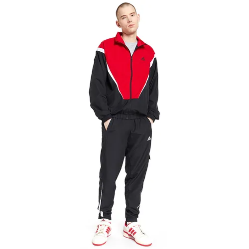 Adidas - Bộ Quần Áo Gió Nam Adidas Sportswear Woven No Hood Tracksuit Màu Đen Phối Đỏ Size S - Vua Hàng Hiệu