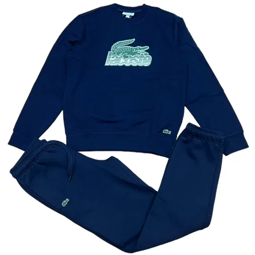 Thời trang Lacoste Bộ quần áo nỉ - Bộ Quần Áo Nỉ Nam Lacoste Men's Sport Sweatshirt Màu Xanh Navy - Vua Hàng Hiệu