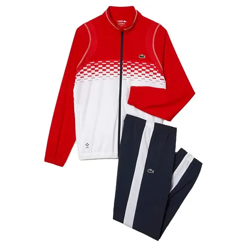 Bộ Quần Áo Thể Thao Nam Lacoste Men's Sports Tracksuit Màu Đỏ Trắng / Xanh Navy Size 2 - Thời trang - Vua Hàng Hiệu