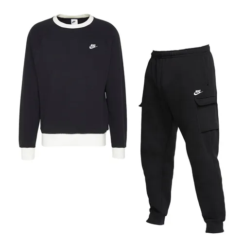 Bộ Thể Thao Nam Nike Sportswear Club Màu Đen Size M