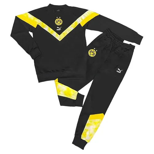 Thời trang - Bộ Thể Thao Nam Puma Borussia Dortmund Màu Đen Size XS - Vua Hàng Hiệu