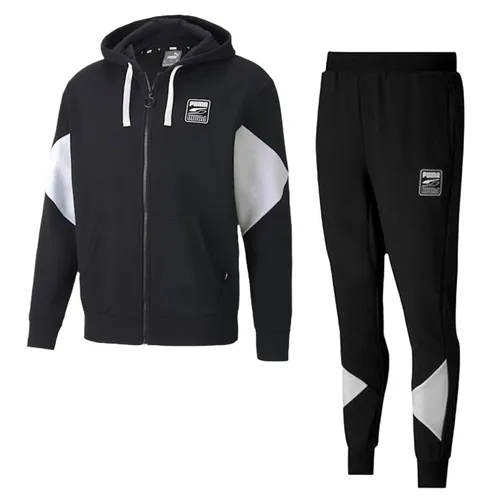 Thời trang - Bộ Thể Thao Nam Puma Rebel Tracksuit 585278 01/585290 01 Màu Đen Size S - Vua Hàng Hiệu