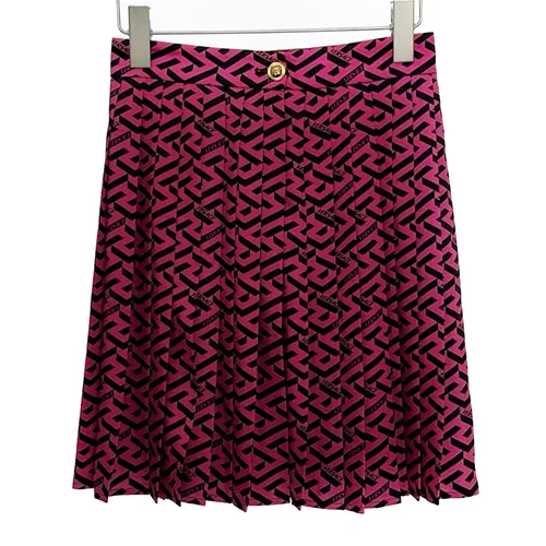 Chân Váy Versace Pink With La Greca Pattern Printed 1008399 1A07494 5P540 Màu Hồng Họa Tiết Size 38 - Thời trang - Vua Hàng Hiệu