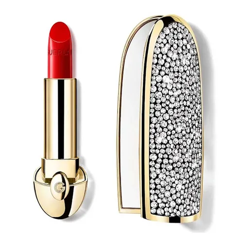 Guerlain - Combo Vỏ + Son Guerlain Rouge G Velvet Refill 214 Le Rouge Kiss Màu Đỏ Cam - Vua Hàng Hiệu