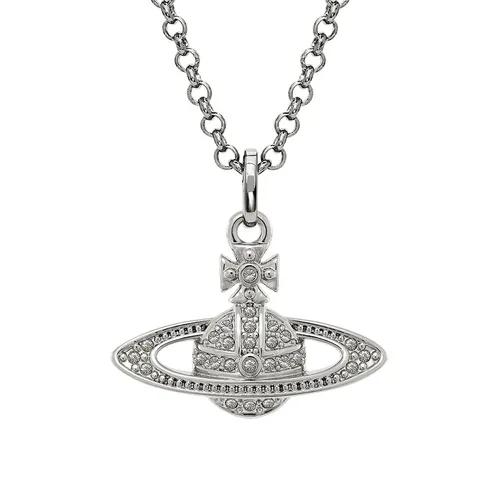 Trang sức Dây chuyền Đồng thau mạ bạch kim - Dây Chuyền Nữ Vivienne Westwood In Sliver 63020086 02P116 Màu Bạc - Vua Hàng Hiệu