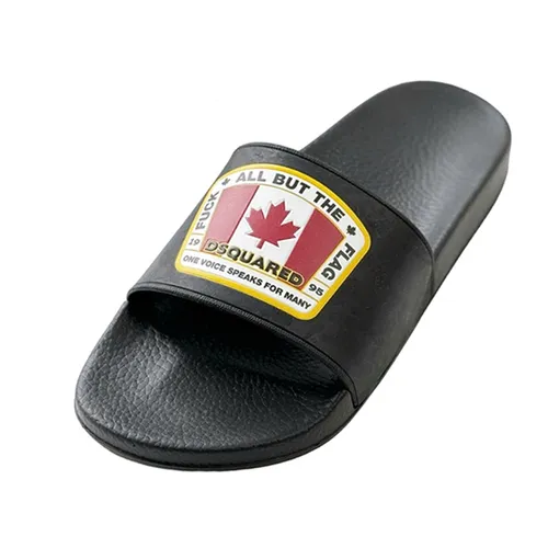 Dép - Dép Nam Dsquared2 Canadian Flag Sliders FFM0103 17200001 Màu Đen Size 40 - Vua Hàng Hiệu