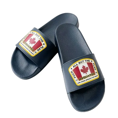 Dép - Dép Nam Dsquared2 Canadian Flag Sliders FFM0103 17200001 Màu Xanh Navy Size 40 - Vua Hàng Hiệu