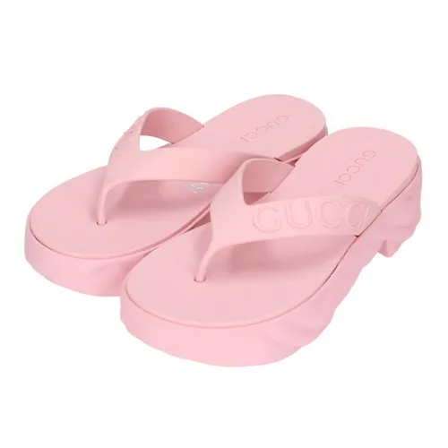 Dép Xỏ Ngón Nữ Gucci Women's Thong Platform Sandal 746334 JFM00 5815 Màu Hồng Size 37 - Dép - Vua Hàng Hiệu