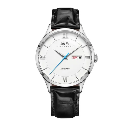 Đồng hồ - Đồng Hồ Nam I&W Carnival Automatic Watch IW510G-DD (IW510G4) Màu Đen Bạc - Vua Hàng Hiệu