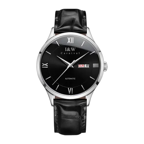 Đồng Hồ Nam I&W Carnival Automatic Watch IW510G-DD (IW510G6) Màu Đen Bạc