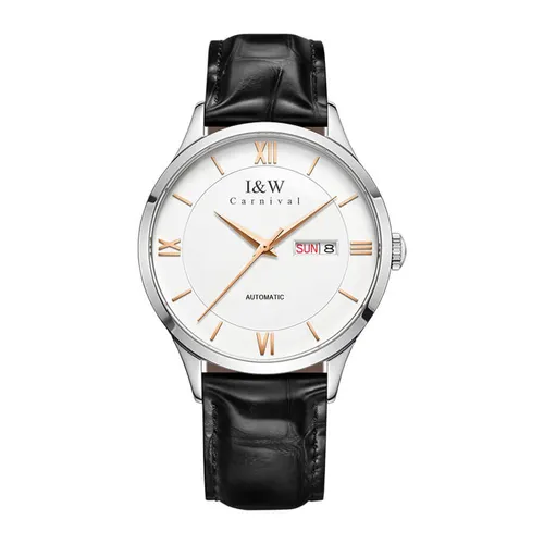 Đồng hồ - Đồng Hồ Nam I&W Carnival Automatic Watch IW510G-DD (IW510G1) Màu Đen Bạc - Vua Hàng Hiệu