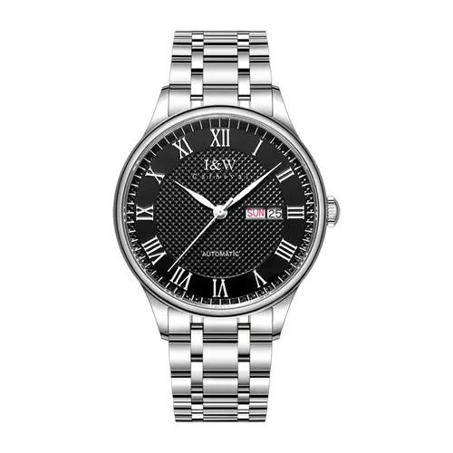Đồng Hồ Nam I&W Carnival Automatic Watch IW682G-DT (IW682G2) Màu Bạc Phối Đen