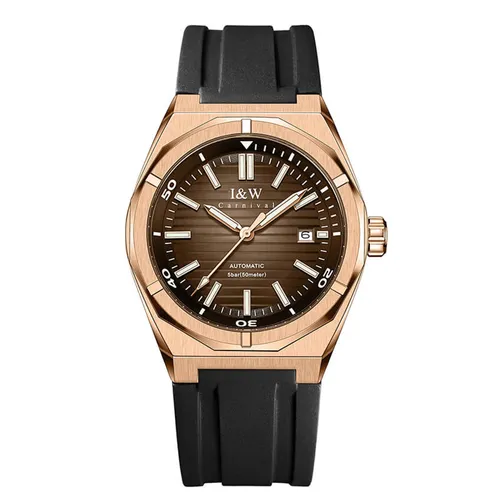 Đồng Hồ Nam I&W Carnival Automatic Watch IW711G-DS (IW711G21) Màu Đen/Nâu