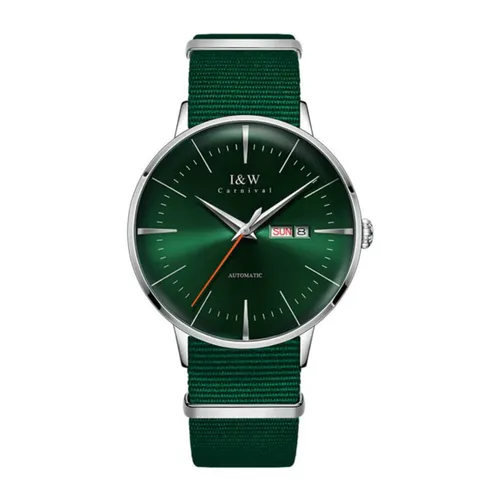 Đồng hồ - Đồng Hồ Nam I&W Carnival IW506G-DV (IW506G4) Automatic Màu Xanh Green - Vua Hàng Hiệu