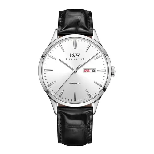 Đồng Hồ Nam I&W Carnival IW509G-DD (IW509G9) Automatic Màu Đen Bạc