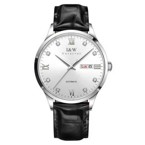 Đồng Hồ Nam I&W Carnival IW512G-DD (IW512G6) Màu Bạc Đen