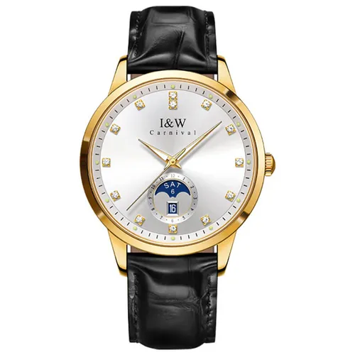 Đồng Hồ Nam I&W Carnival IW625G-DD (IW625G9) Automatic Màu Đen Vàng - Đồng hồ - Vua Hàng Hiệu