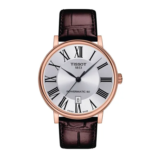 Đồng hồ - Đồng Hồ Nam Tissot Carson Premium Powermatic 80 Watch T122.407.36.033.00 Màu Nâu - Vua Hàng Hiệu