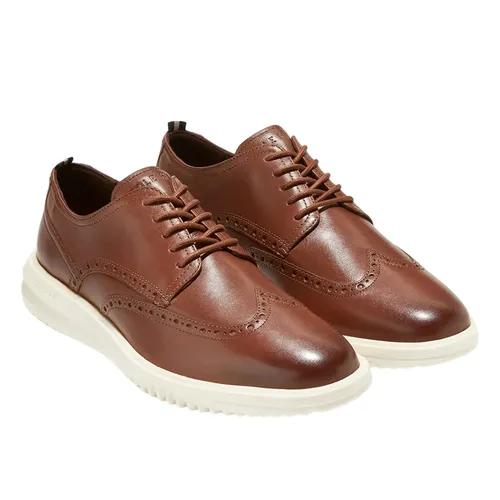 Giày Tây Nam Cole Haan Grand Plus Wingtip Oxford C36939 Màu Nâu Size 42