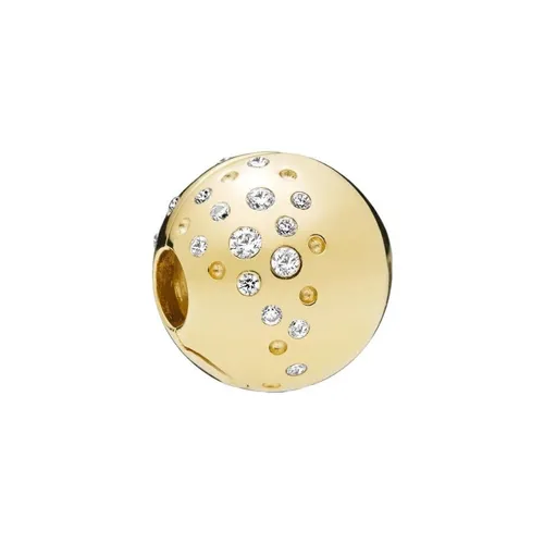 Pandora - Hạt Vòng Charm Pandora Shine Scattered Sparkle Clip 767900CZ Màu Vàng Gold - Vua Hàng Hiệu