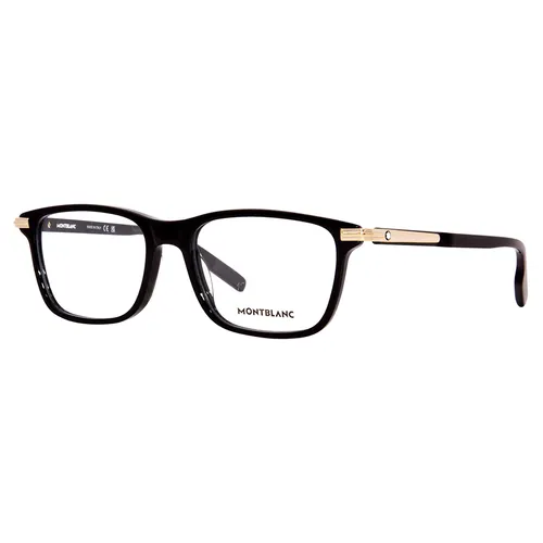 Kính Mắt Cận Montblanc Eyeglasses Black/Gold Full Rim MB0277O 005 Màu Đen