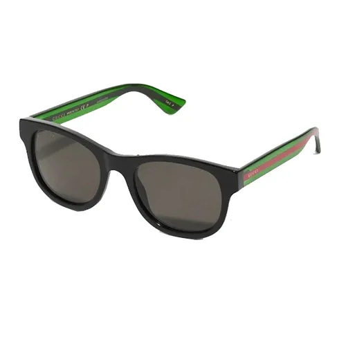 Kính Mát Nam Gucci Polarized Grey Square Sunglasses GG0003S 006 52 Màu Xám Xanh Size 52