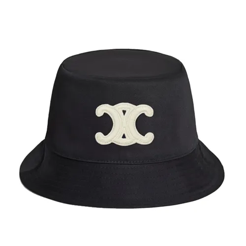 Mũ nón Celine - Mũ Celine Bucket Triomphe Bob In Cotton Gabardine Màu Đen Size S - Vua Hàng Hiệu