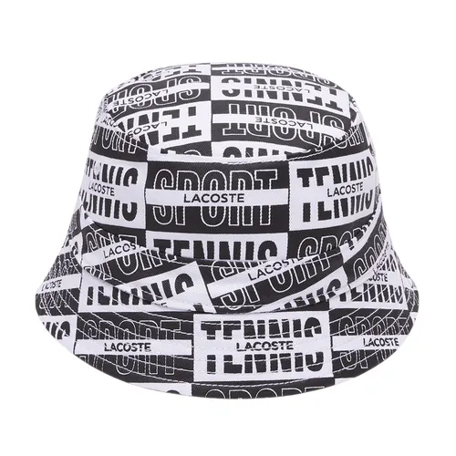 Mũ Lacoste Reversible Printed Cotton Bucket Hat 2 Mặt RK1487 PCI Màu Đen Trắng Size L