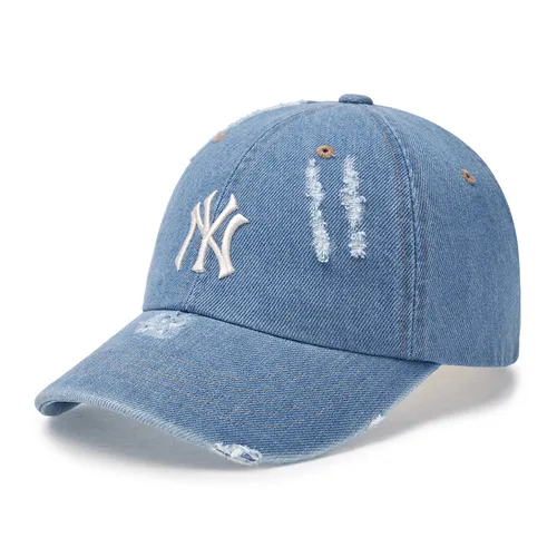 MLB Korea - Mũ MLB Unstructured Ball Cap New York Yankees 3ACPVD34N-50BLL Màu Xanh Blue - Vua Hàng Hiệu