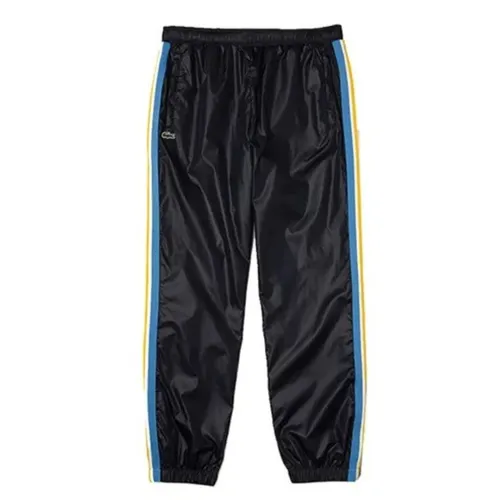 Thời trang Nam Quần gió - Quần Gió Nam Lacoste Men’s Heritage Water Resistant Trackpants XH9389 JGL Màu Xanh Đen Size 2 - Vua Hàng Hiệu