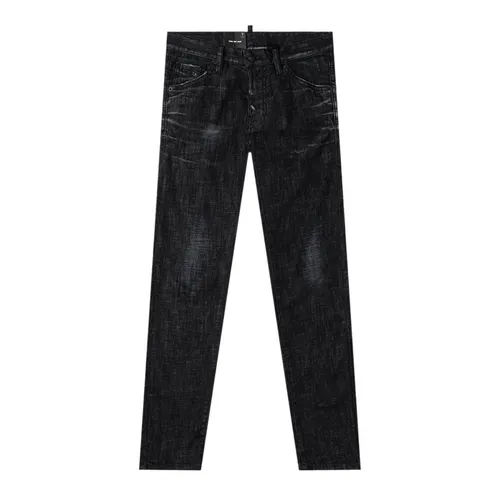 Quần Jean Nam Dsquared2 Black Denim Ibra Cool Guy Fit S78LB0063 S30357 Màu Đen Size 44