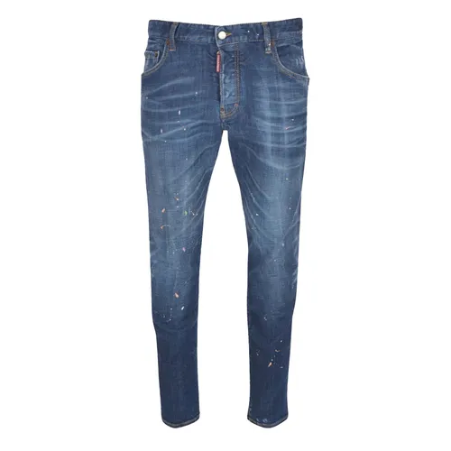 DSquared2 Xanh đậm - Quần Jean Nam Dsquared2 Wash Skater Fit S71LB1412 S30872 470N Màu Xanh Đậm Size 44 - Vua Hàng Hiệu
