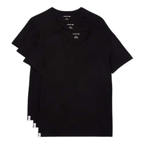 Set 3 Áo Thun Nam Lacoste V-Neck Regular Fit Undershirt 3-Pack TH3444 031 Màu Đen Size XS - Thời trang - Vua Hàng Hiệu