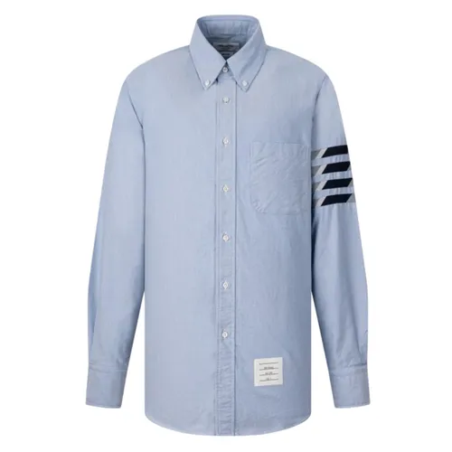 Thời trang Thom Browne Áo sơ mi - Sơ Mi Nam Thom Browne Blue With 4 Bar Printed MWL374C-05373-480 Màu Xanh Size 0 - Vua Hàng Hiệu