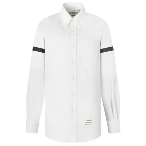 Thời trang Thom Browne Áo sơ mi - Sơ Mi Nam Thom Browne White With Black Armband MWL150B-06177-133 Màu Trắng Size 0 - Vua Hàng Hiệu