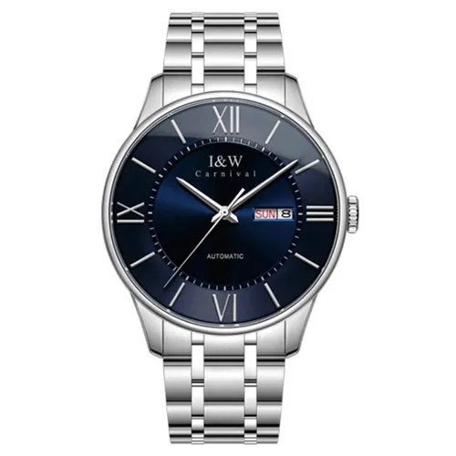 Đồng Hồ Nam I&W Carnival IW515G-DT (IW515G10) Automatic Màu Xanh Bạc