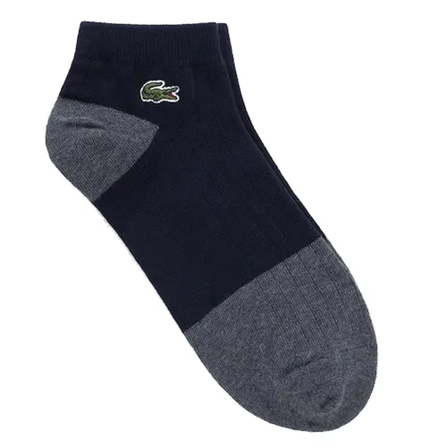 Tất Nam Lacoste Men's Color Block Ankle Socks RA676E-54G 166 Màu Xanh Xám