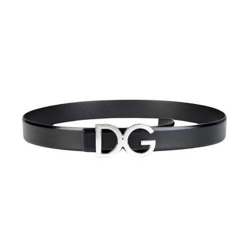 Thắt lưng Dolce & Gabbana - Thắt Lưng Nam Dolce & Gabbana D&G In Black Leather BC4312 A1607 8B577 Màu Đen Size 85 - Vua Hàng Hiệu