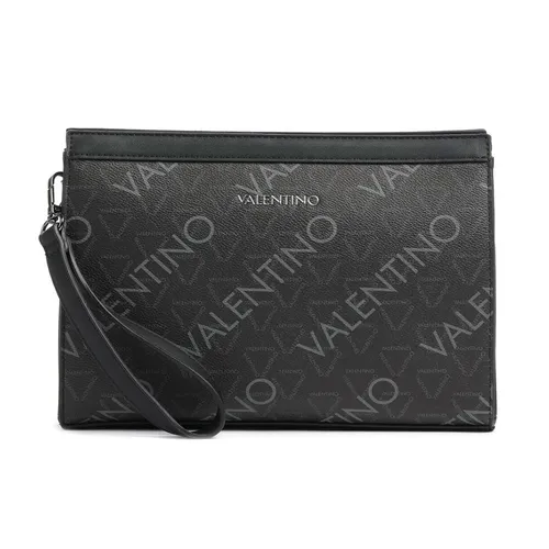 Túi xách Valentino Nam - Túi Cầm Tay Nam Valentino Black Zefir Toiletry Bag Màu Đen - Vua Hàng Hiệu