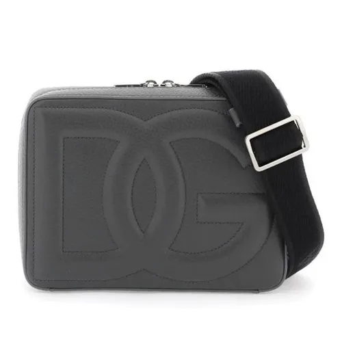 Túi xách - Túi Đeo Chéo Nam Dolce & Gabbana D&G BM7290 A8034 80748 Màu Xám Đen - Vua Hàng Hiệu