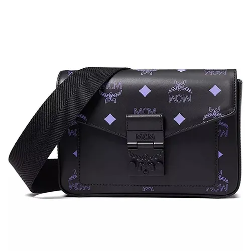 Túi Đeo Chéo Nữ MCM Color Splash Logo Crossbody MMRBASX05 U4 Màu Đen - Túi xách - Vua Hàng Hiệu